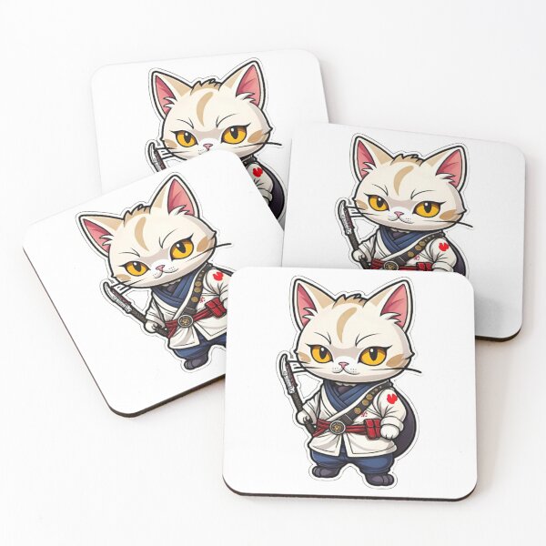 Item preview, Cute Cream cat assassin in Japan designed and sold by KorArtStudio.
