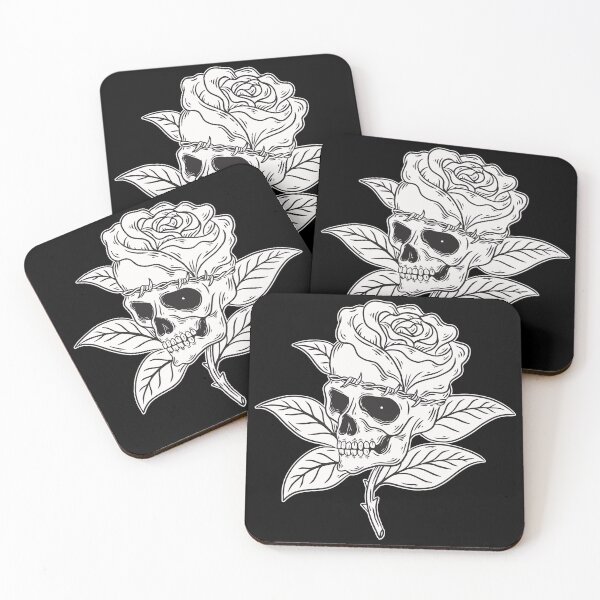 Item preview, Rose Dark Art Skull Bone Horror Tattoo Beast designed and sold by MORSPECTIVE.