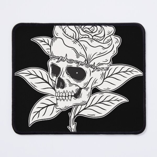 Item preview, Rose Dark Art Skull Bone Horror Tattoo Beast designed and sold by MORSPECTIVE.