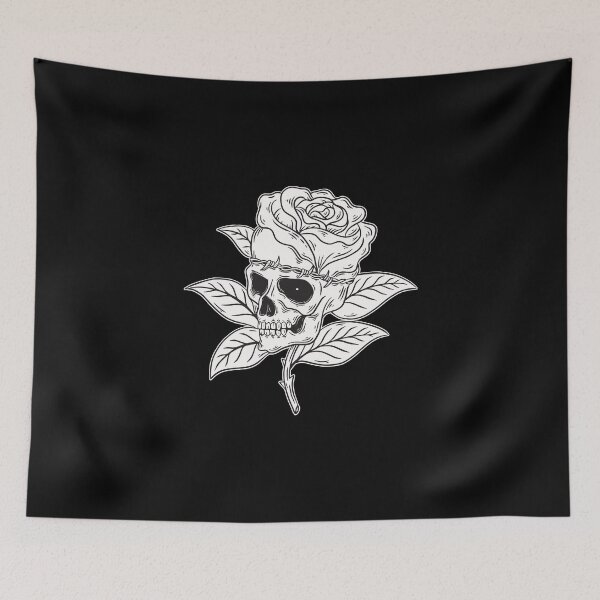 Item preview, Rose Dark Art Skull Bone Horror Tattoo Beast designed and sold by MORSPECTIVE.