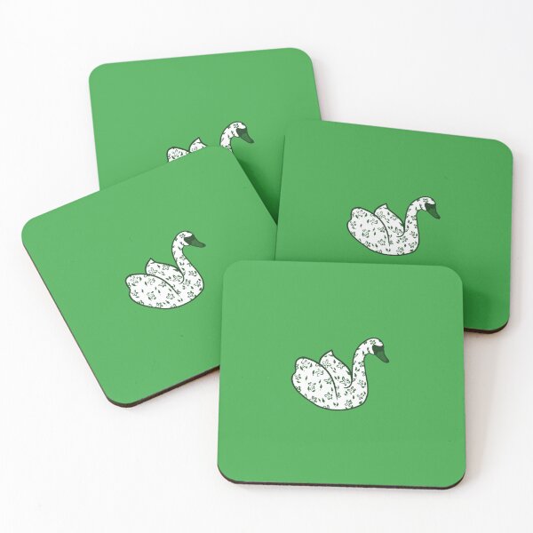 Item preview, Swan with leaf print  designed and sold by thegeminitwins.