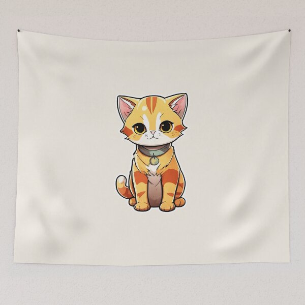 Item preview, Cute standing orange cat designed and sold by Unlimited-Store.