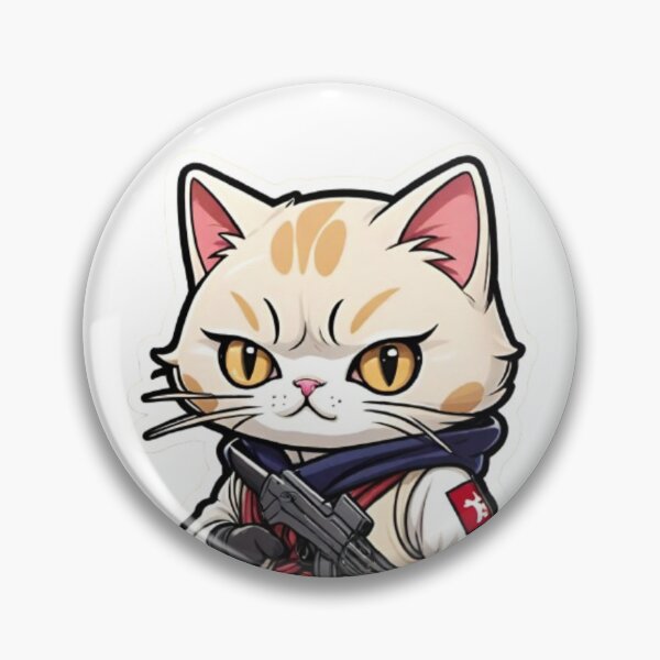 Item preview, Cool Cream cat assassin samurai in Japan designed and sold by KorArtStudio.