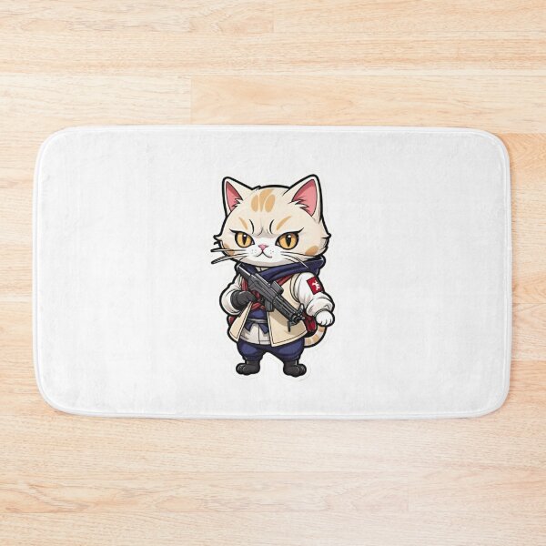 Item preview, Cool Cream cat assassin samurai in Japan designed and sold by KorArtStudio.