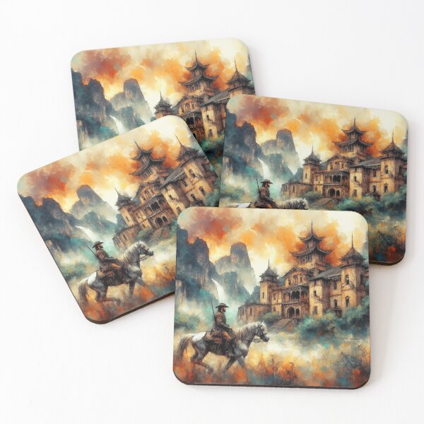 Item preview, Old Chinese Mansion in Western Backdrop designed and sold by joejiing.