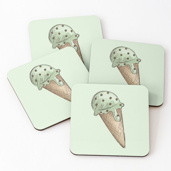 Item preview, Sweet Things: Mint Chocolate Chip Ice-Cream designed and sold by Those Pencil Shavings.