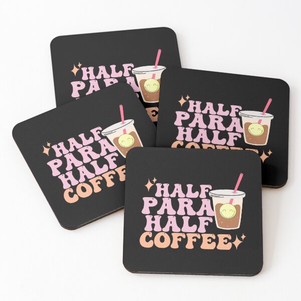 Item preview, Retro Half Para Half Coffee Para Squad Paraprofessional designed and sold by CORJIDOG-ART.