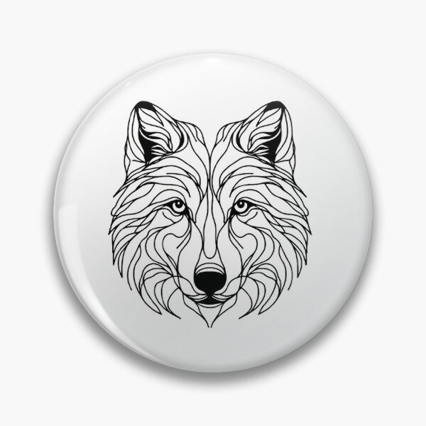 Item preview, Line Art: Wolf designed and sold by CreativeSparkzz.