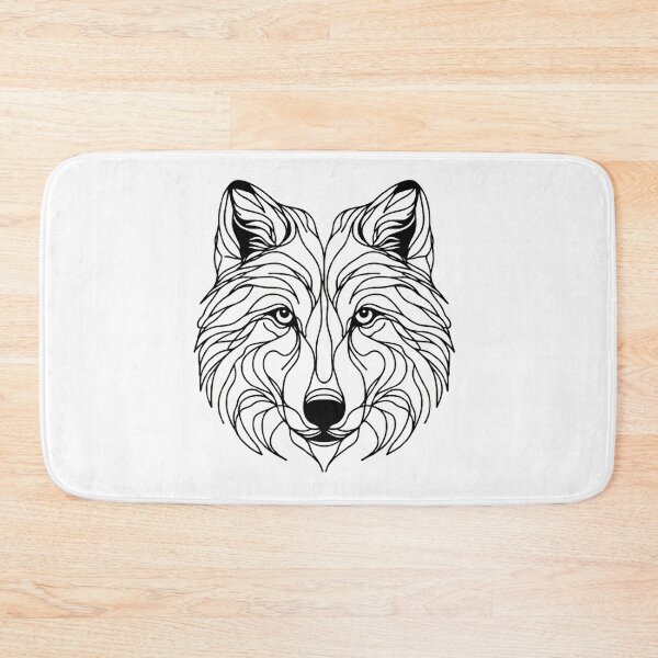 Item preview, Line Art: Wolf designed and sold by CreativeSparkzz.