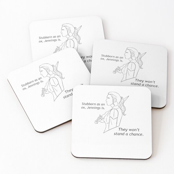 Item preview, Stubborn as an ox quote designed and sold by lolly-loves-art.