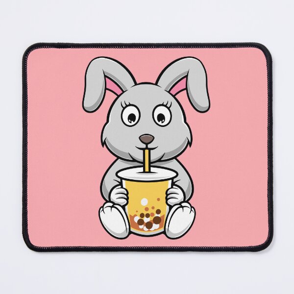 Artikelvorschau, Niedliches Kaninchen, das Boba-Cartoon-Illustration trinkt entworfen und verkauft von cubbone.