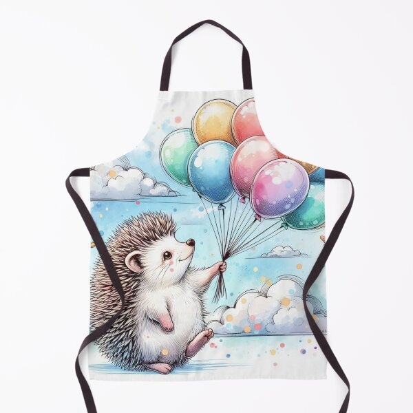 Item preview, Hedgehog and balloon. designed and sold by growing-mom.