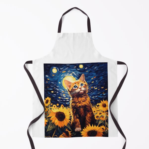 Item preview, Painterly Paws Amidst Lush Sunflowers: A Cat's Homage to Van Gogh's Fields designed and sold by Silver Medal.