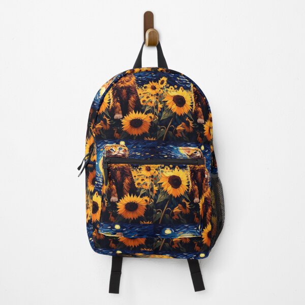 Item preview, Painterly Paws Amidst Lush Sunflowers: A Cat's Homage to Van Gogh's Fields designed and sold by Silver Medal.