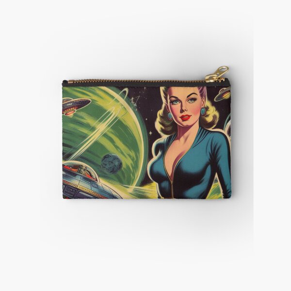 Item preview, Vintage Sci-Fi Space Pin Up designed and sold by PulpVintage.
