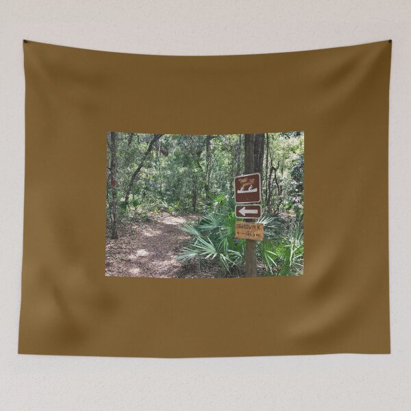 Item preview, hiking trail and sign in the woods designed and sold by Easley-Does-It.