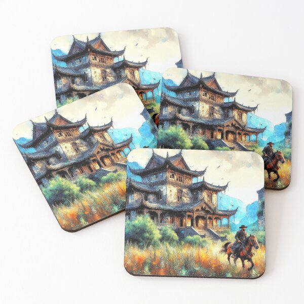Item preview, Old Chinese Mansion in Western Backdrop designed and sold by joejiing.