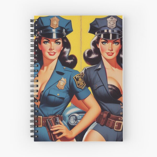 Item preview, Hot Cops Pin Up designed and sold by PulpVintage.