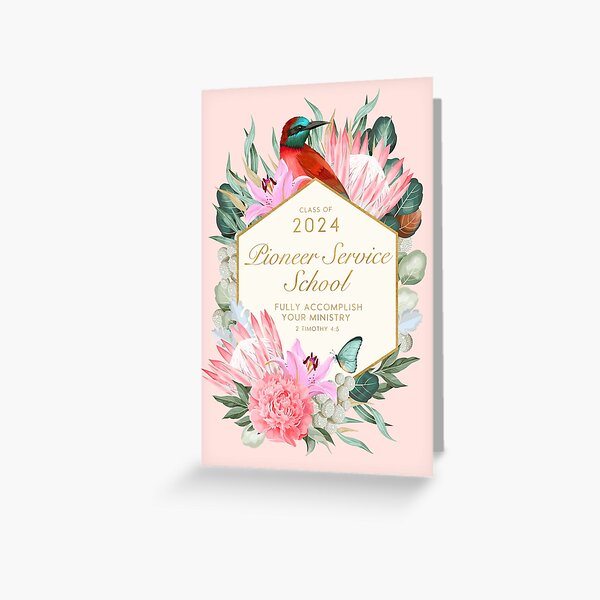Item preview, Pioneer Service School 2024 (Bird & Flower) designed and sold by Paper Bee Gift Shop.