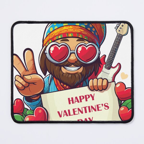 Item preview,  Hippie Character Spreads Love on Valentine’s Day. designed and sold by 271Studio.