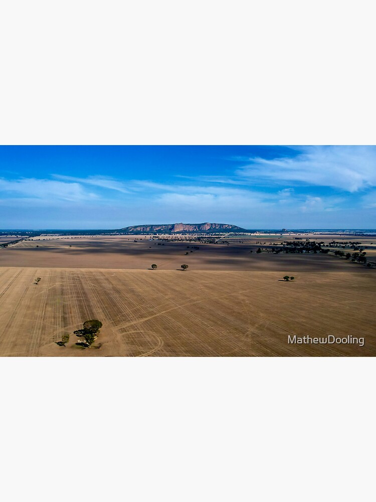 Thumbnail 3 of 3, Sticker, Summit Serenity: Mount Arapiles' Aerial Majesty designed and sold by MathewDooling.