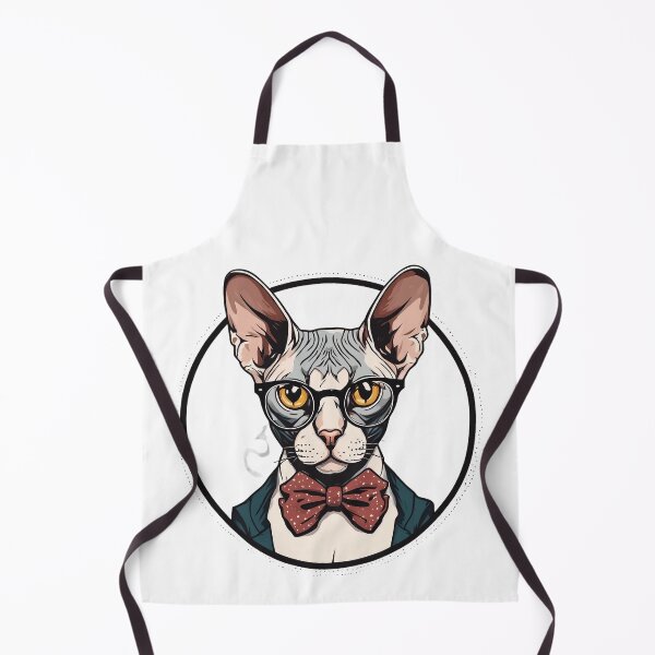 Item preview, Sphynx Cat in Glasses and Bow Tie  designed and sold by DarkHues.