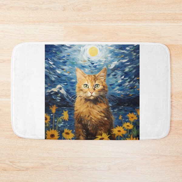 Item preview, Splashed Hues & Feline Moods: Van Gogh's Sunflowers Reimagined designed and sold by Silver Medal.