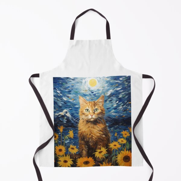 Item preview, Splashed Hues & Feline Moods: Van Gogh's Sunflowers Reimagined designed and sold by Silver Medal.