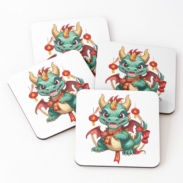 Item preview, Green Chinese Dragon for new year 2024 designed and sold by Jayjaynaenae.