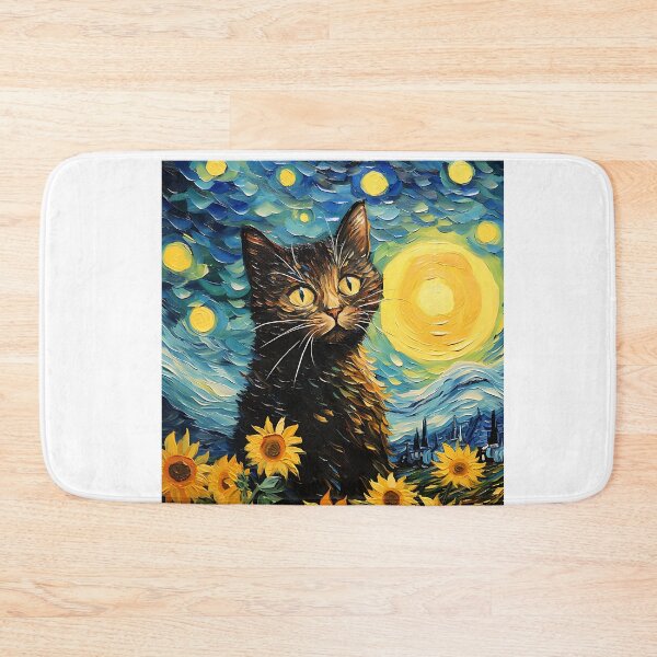 Item preview, Floral Felines & Artful Echoes: Celebrating Van Gogh's Sunflower Tapestry designed and sold by Silver Medal.