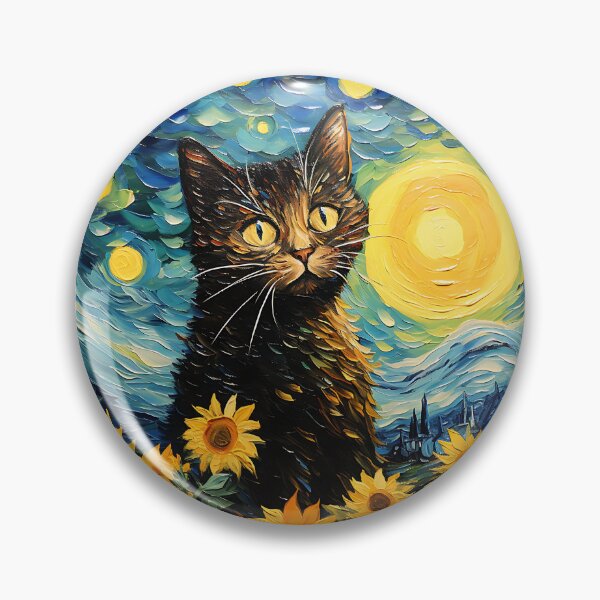 Item preview, Floral Felines & Artful Echoes: Celebrating Van Gogh's Sunflower Tapestry designed and sold by Silver Medal.
