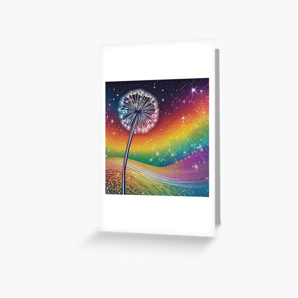 Artikel-Vorschau von Kosmischer Löwenzahn im Regenbogenuniversum, designt und verkauft von JangmiHorang.