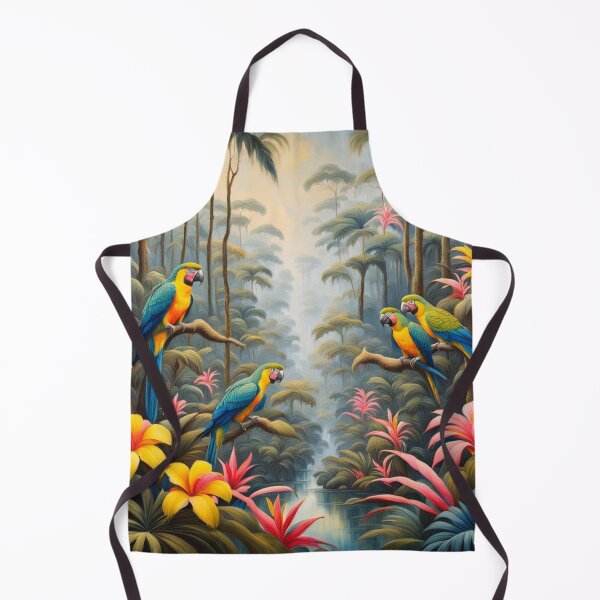 Item preview, Parrots in jungle by river designed and sold by JackFreestone.