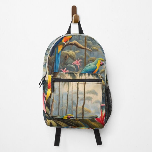 Item preview, Parrots in jungle by river designed and sold by JackFreestone.