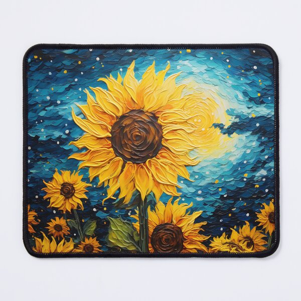 Item preview, Sunny Feline Silhouettes: Basking in Van Gogh's Botanical Brilliance designed and sold by Silver Medal.