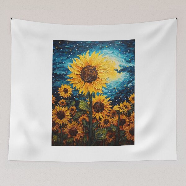 Item preview, Sunny Feline Silhouettes: Basking in Van Gogh's Botanical Brilliance designed and sold by Silver Medal.