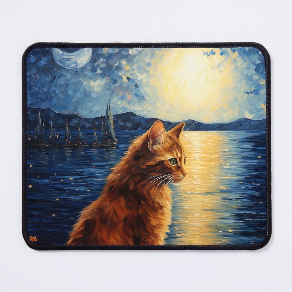 Item preview, Pastoral Purr: Cats Entwined in Van Gogh's Sunflower Reverie designed and sold by Silver Medal.