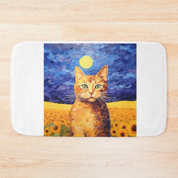 Item preview, Garden of Paws: Feline Elegance in Van Gogh’s Floral Paradise designed and sold by Silver Medal.