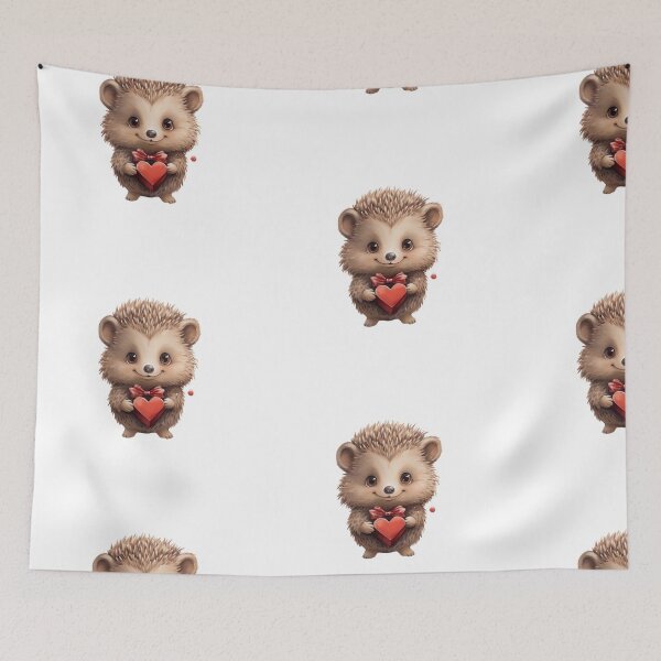 Item preview, Cute Valentines Hedgehog designed and sold by artfulbitsbyk.