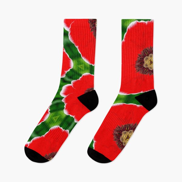 Item preview, Bold Red Flowers Pattern designed and sold by Patternflower.