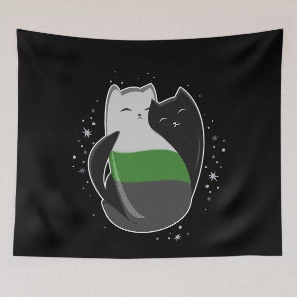 Item preview, Neutrois Cat LGBT Pride Flag designed and sold by Clara Hollins.
