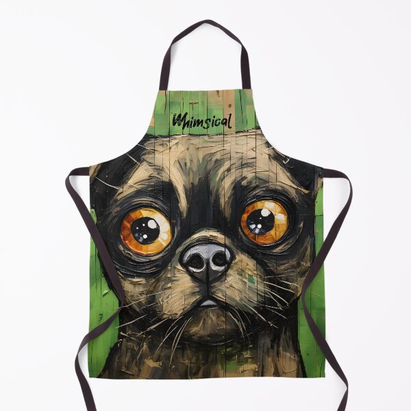 Item preview, Expressive Pug Portrait Art designed and sold by inkArtistryfine.