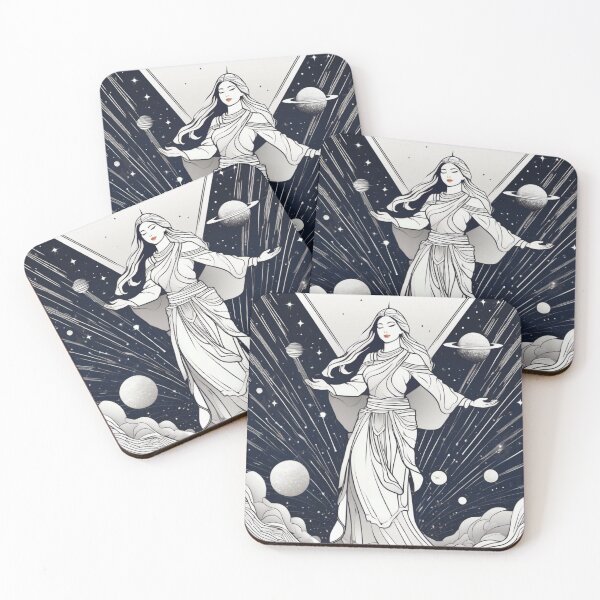 Item preview, spiritual women dancing on the way to universe designed and sold by JangmiHorang.