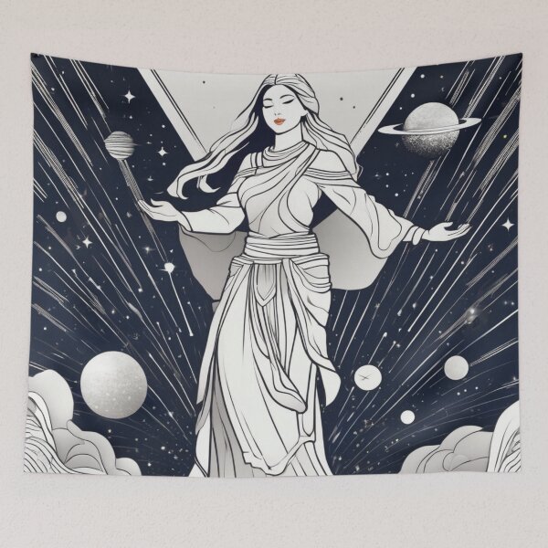 Item preview, spiritual women dancing on the way to universe designed and sold by JangmiHorang.