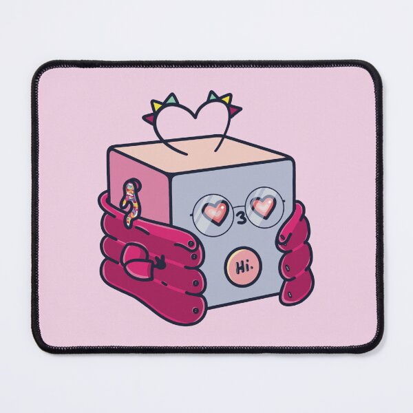 Item preview, Cute pink heart cube designed and sold by Lyzvart.