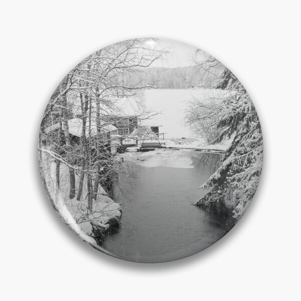 Item preview, Lower mill. Parkkuu winter 2023  bw designed and sold by Jouko Lehto Photography.