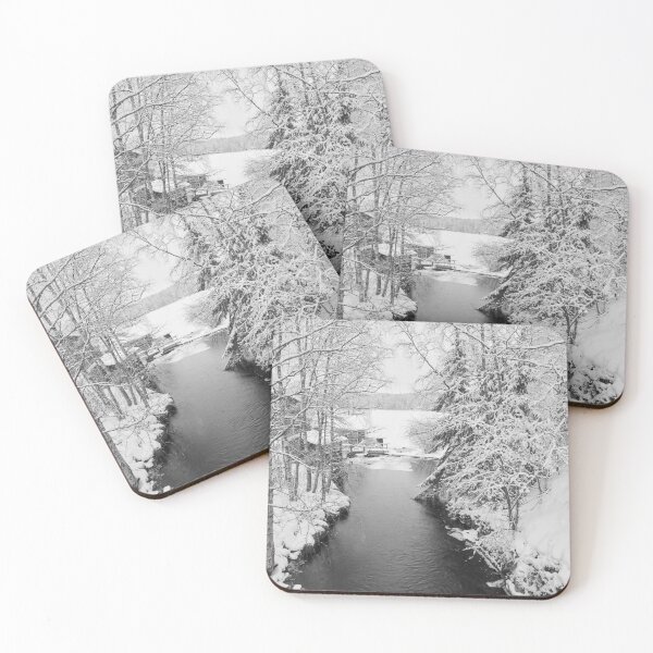 Item preview, Lower mill. Parkkuu winter 2023  bw designed and sold by Jouko Lehto Photography.