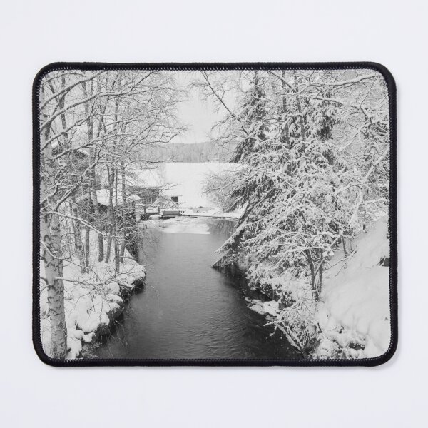 Item preview, Lower mill. Parkkuu winter 2023  bw designed and sold by Jouko Lehto Photography.