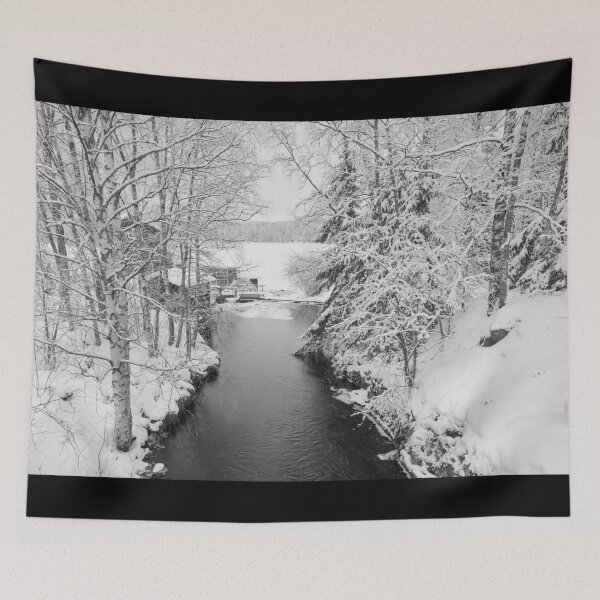 Item preview, Lower mill. Parkkuu winter 2023  bw designed and sold by Jouko Lehto Photography.