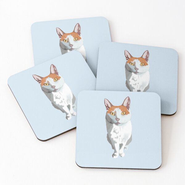 Artikelvorschau, Orange-weiß getigerte Katze entworfen und verkauft von LTWArt.